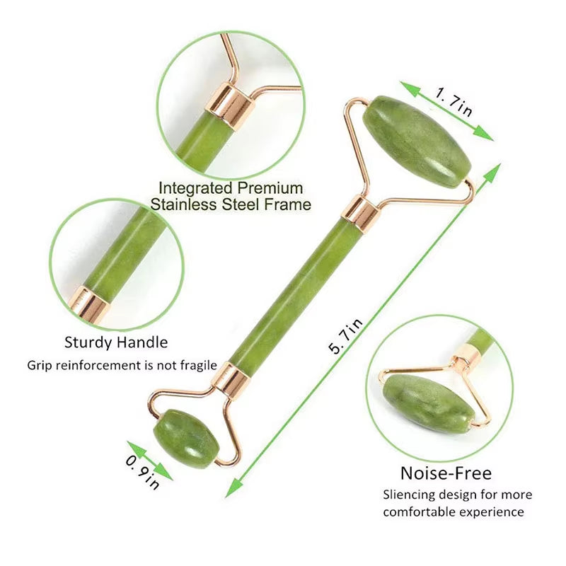 2PCS Gua Sha Facial Resin Stone Gousha Stone for the Face Roller Massager Jade Roller Gousha Stone Gowoman Gua Sha Visage