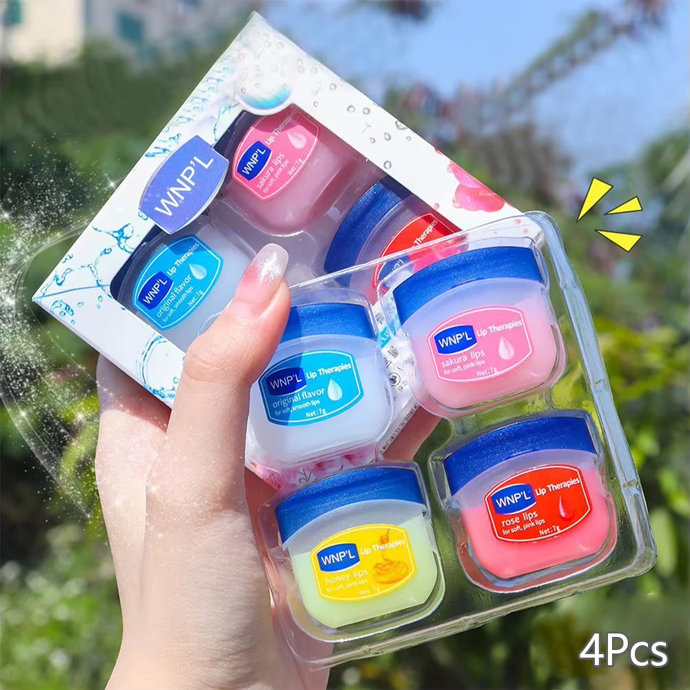 Moisturizing Lip Balm Sets Lipstick Makeup Natural Plant Base Moisturizer Lip Balm Anti-Cracking Lips Skin Care