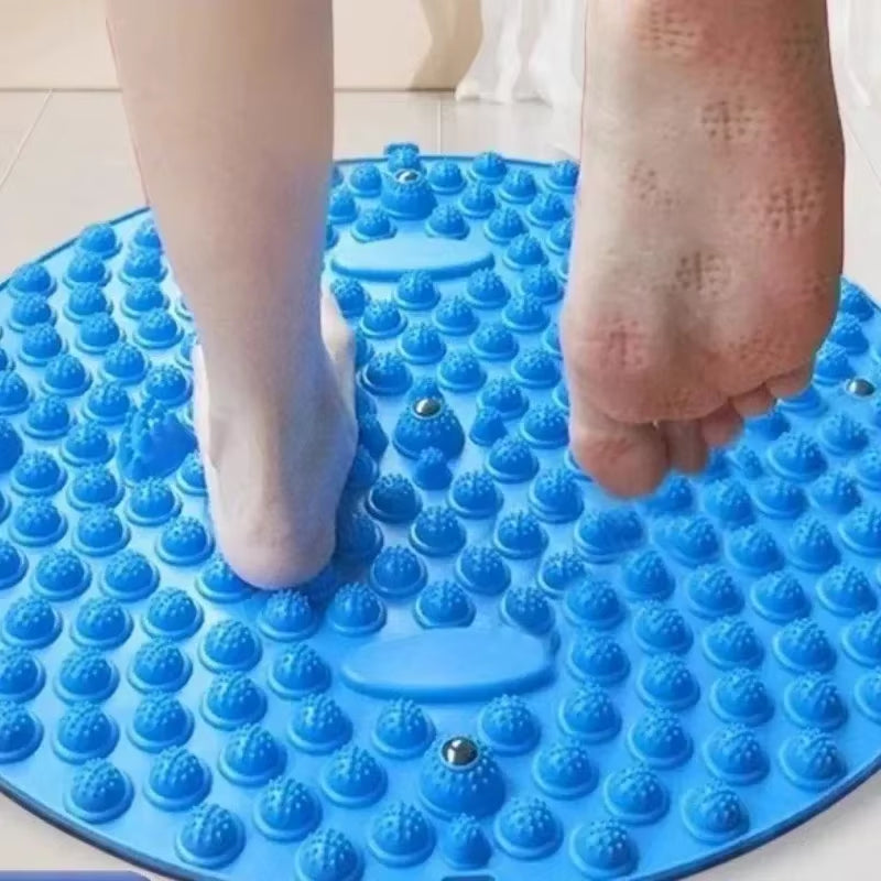 Foot Yoga Massage Acupressure Board Mat Muscle Relaxation round Exercise Mat Fitness Foot Training Acupuncture Physiotherapy