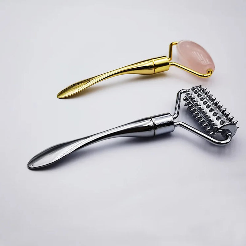 Massage Tool Face Roller Adjustable Deep Tissue,Metal Face Eye Massage Roller,Massage for Puffiness,Stress Relief,Skin Care Tool