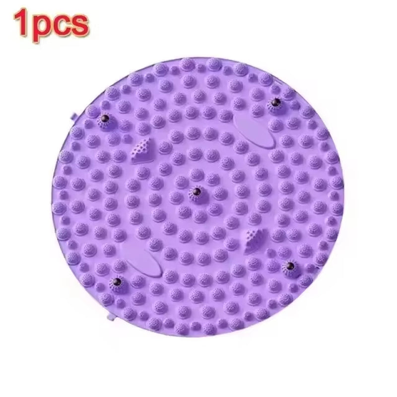 Foot Yoga Massage Acupressure Board Mat Muscle Relaxation round Exercise Mat Fitness Foot Training Acupuncture Physiotherapy