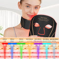 Silicone LED Mask Face with Neck 7 Colors LED Photon Red Light Therapy for Anti-Aging Wrinkles Skin Rejuvenation Beauty Mask
