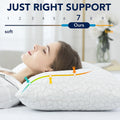 QUTOOL Cooling Shredded Memory Foam Pillows Adjustable Loft