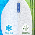 QUTOOL Cooling Shredded Memory Foam Pillows Adjustable Loft
