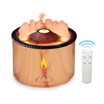 Air Diffuser Humidifier Ultrasonic Essential Oil Aromatherapy Essential Oil Diffusers 2 Mist Mosdes Flame and Volcano