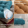 Floor Pillow Square Floor Seating Pillow Cushion Meditation Yoga Seat Kneeling Pillows Thick Tufted Cushions Mat Pad Balcony