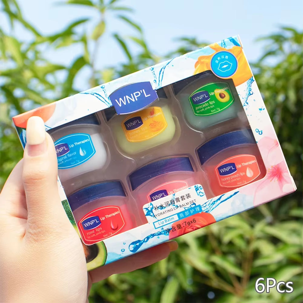 Moisturizing Lip Balm Sets Lipstick Makeup Natural Plant Base Moisturizer Lip Balm Anti-Cracking Lips Skin Care