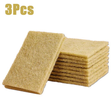 3/5/10Pcs Sisal Microfiber Sponge Eco-Friendly Plant Sponges for Dishwashing Natural Fiber Cleaning Cloth Kitchen Accessories