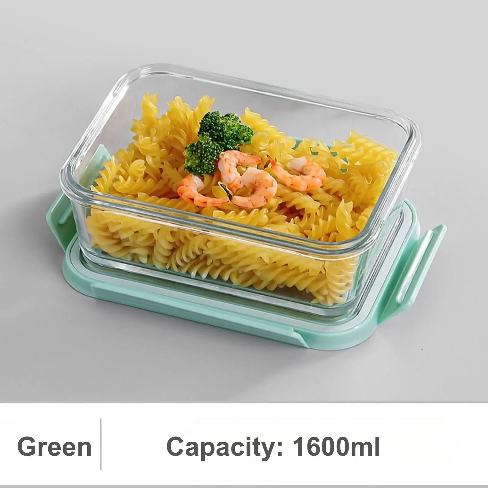 Glass Bento Lunch Box, Meal Prep Containers, Food Storage Containers, Airtight Bento Boxes for Microwave, Oven, Freezer