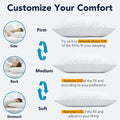 QUTOOL Cooling Shredded Memory Foam Pillows Adjustable Loft