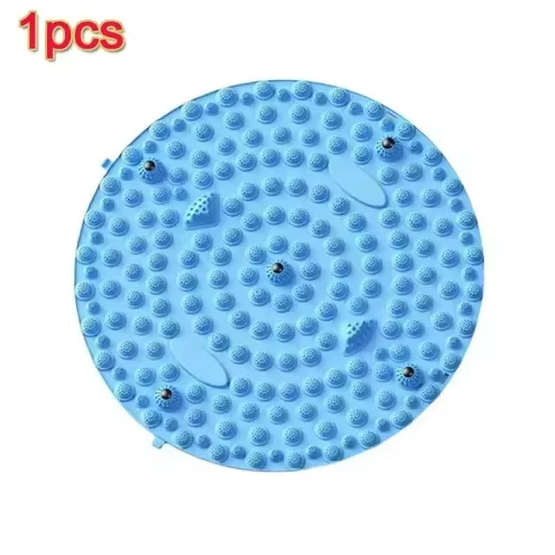 Foot Yoga Massage Acupressure Board Mat Muscle Relaxation round Exercise Mat Fitness Foot Training Acupuncture Physiotherapy
