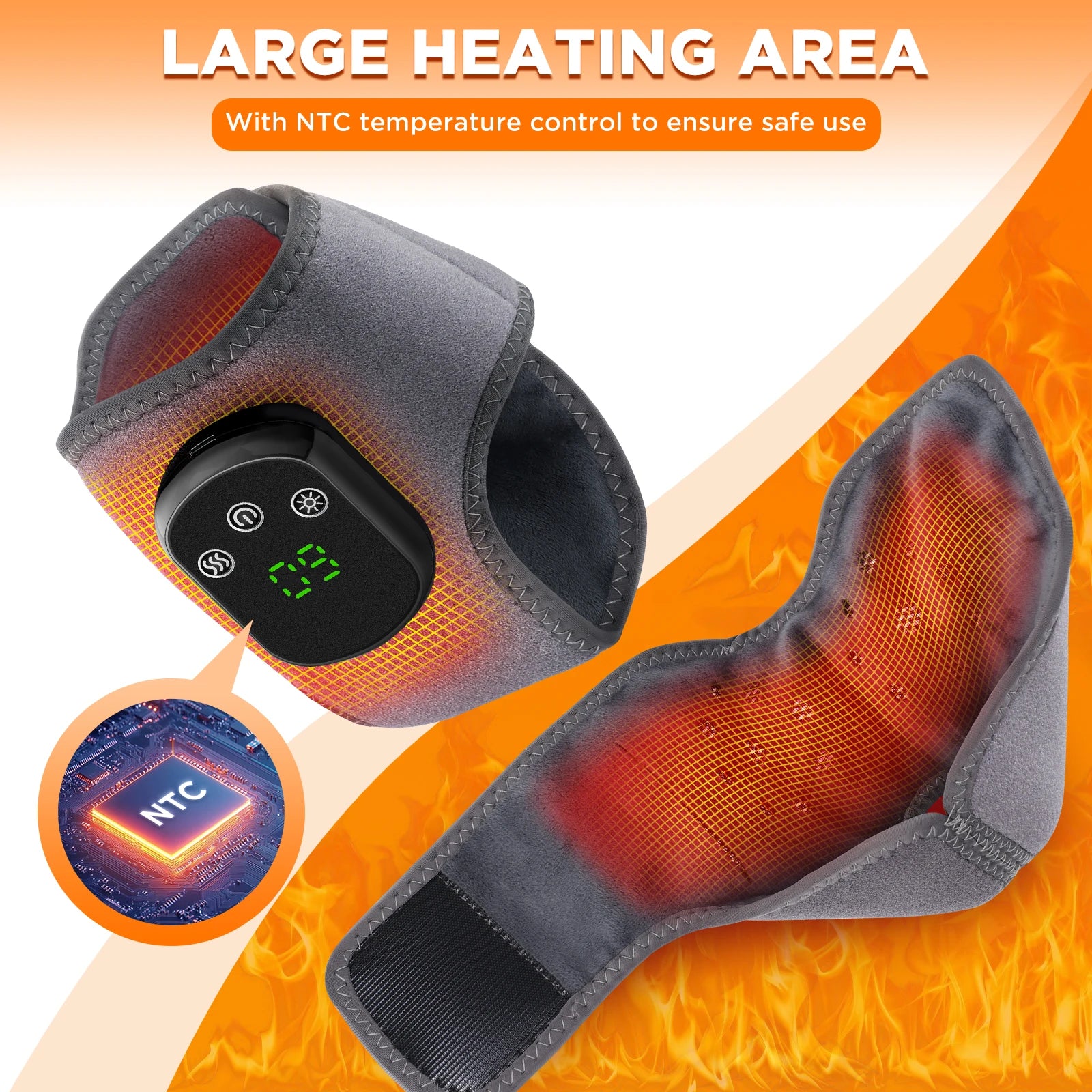 Electric Heating Wrist Guard 5 Levels Hot Compress Massage Wrist Brace Ankle Wrap Hand Foot Protector Rechargeable Wristband