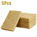 3/5/10Pcs Sisal Microfiber Sponge Eco-Friendly Plant Sponges for Dishwashing Natural Fiber Cleaning Cloth Kitchen Accessories