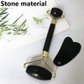 2PCS Gua Sha Facial Resin Stone Gousha Stone for the Face Roller Massager Jade Roller Gousha Stone Gowoman Gua Sha Visage