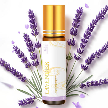 Lavender Roll-On Essential Oil, 10Ml - Natural Aromatherapy for Relaxation, Sleep Aid & Stress Relief - Pure Therapeutic Grade