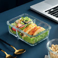Glass Bento Lunch Box, Meal Prep Containers, Food Storage Containers, Airtight Bento Boxes for Microwave, Oven, Freezer