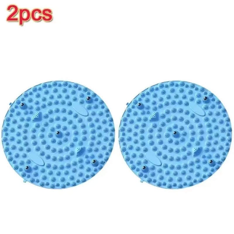 Foot Yoga Massage Acupressure Board Mat Muscle Relaxation round Exercise Mat Fitness Foot Training Acupuncture Physiotherapy