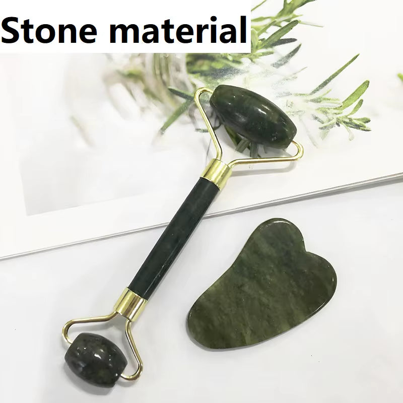 2PCS Gua Sha Facial Resin Stone Gousha Stone for the Face Roller Massager Jade Roller Gousha Stone Gowoman Gua Sha Visage