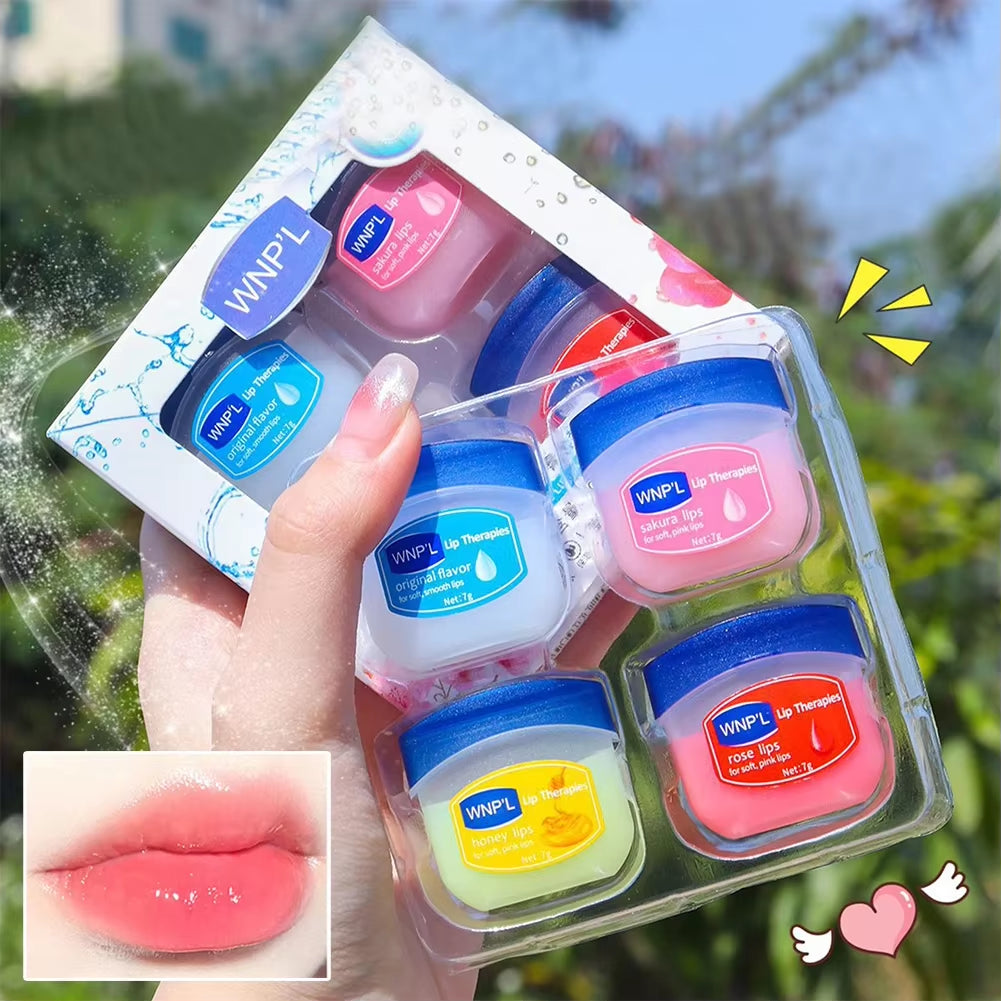 Moisturizing Lip Balm Sets Lipstick Makeup Natural Plant Base Moisturizer Lip Balm Anti-Cracking Lips Skin Care