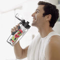 32 OZ Fruit Infuser Water Bottle Bpa-Free Fruit Infusion Sports Flip Top Lid W Drinking Spout Leak Proof Made of Durable Tritan