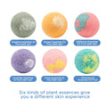 12Pcs Organic Bath Bombs Gift Natural Mini Handmade Bathing Foot Spa Bomb Rich Essential Oils for Moisturizing Dry Skin Relaxing